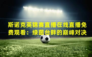 斯诺克英锦赛直播在线直播免费观看：绿茵台畔的巅峰对决